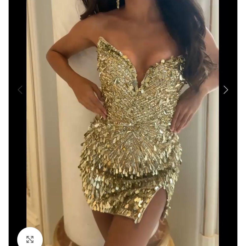 Jovani Gold Formal Dress